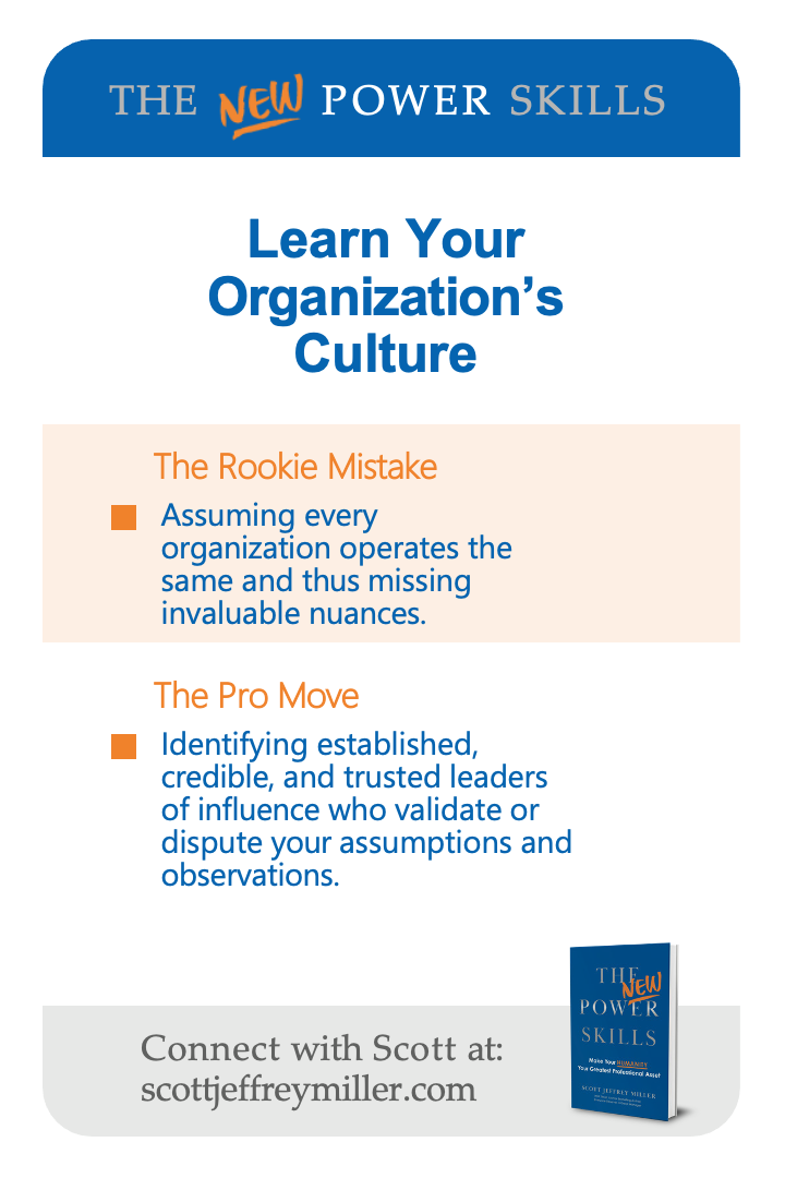 Learn Your Organization's Culture — card 11 (back)