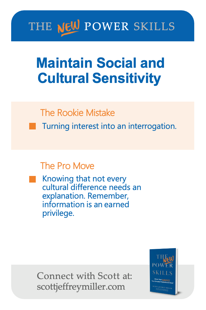 Maintain Social and Cultural Sensitivity — card 14 (back)