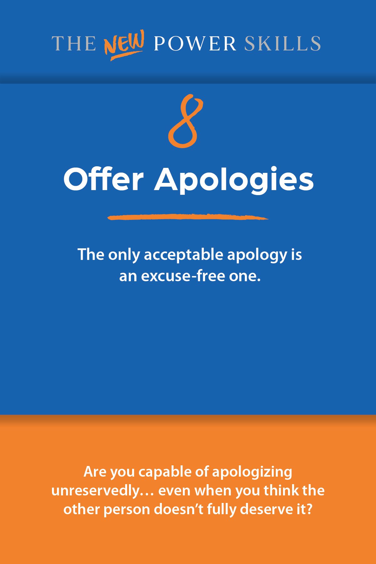 Offer Apologies — New Power Skills card 8 (front)