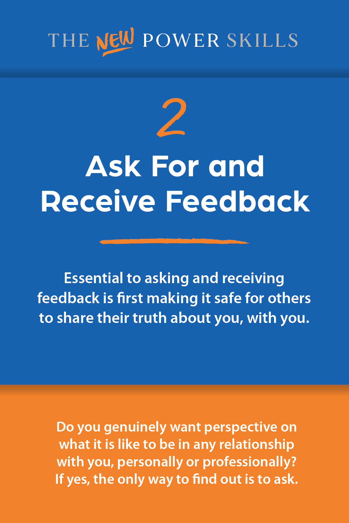 Ask For and Receive Feedback — New Power Skills card 2 (front)