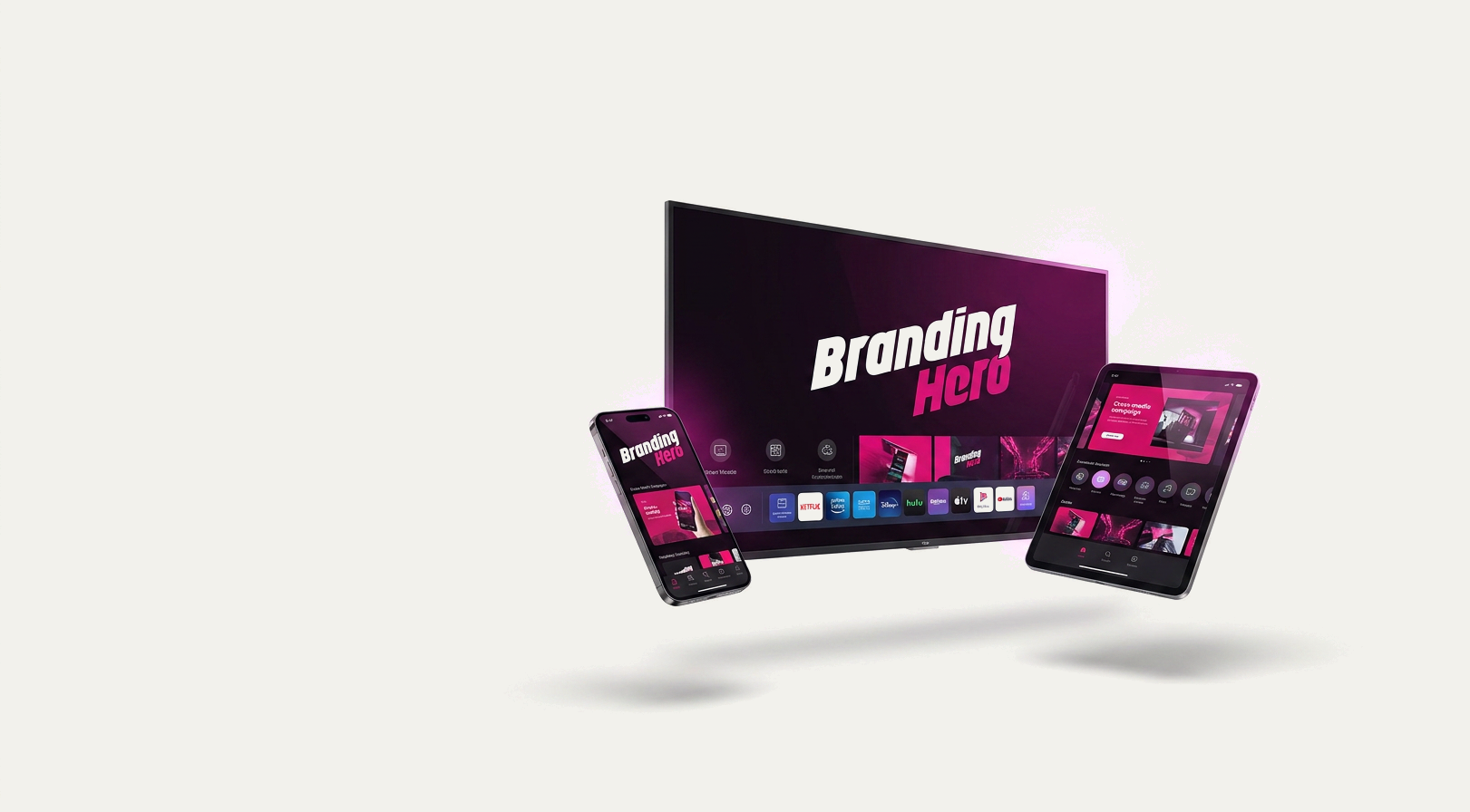 BrandingHero su ogni schermo: TV, smartphone e tablet