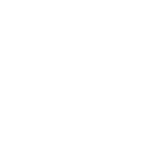 Facebook logo in white inside a white circle on a black background.