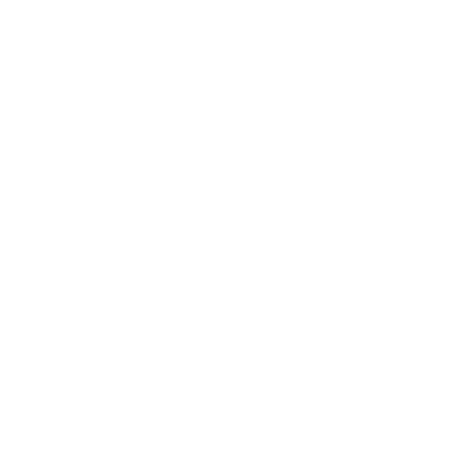 White Instagram logo inside a white circle on a black background.