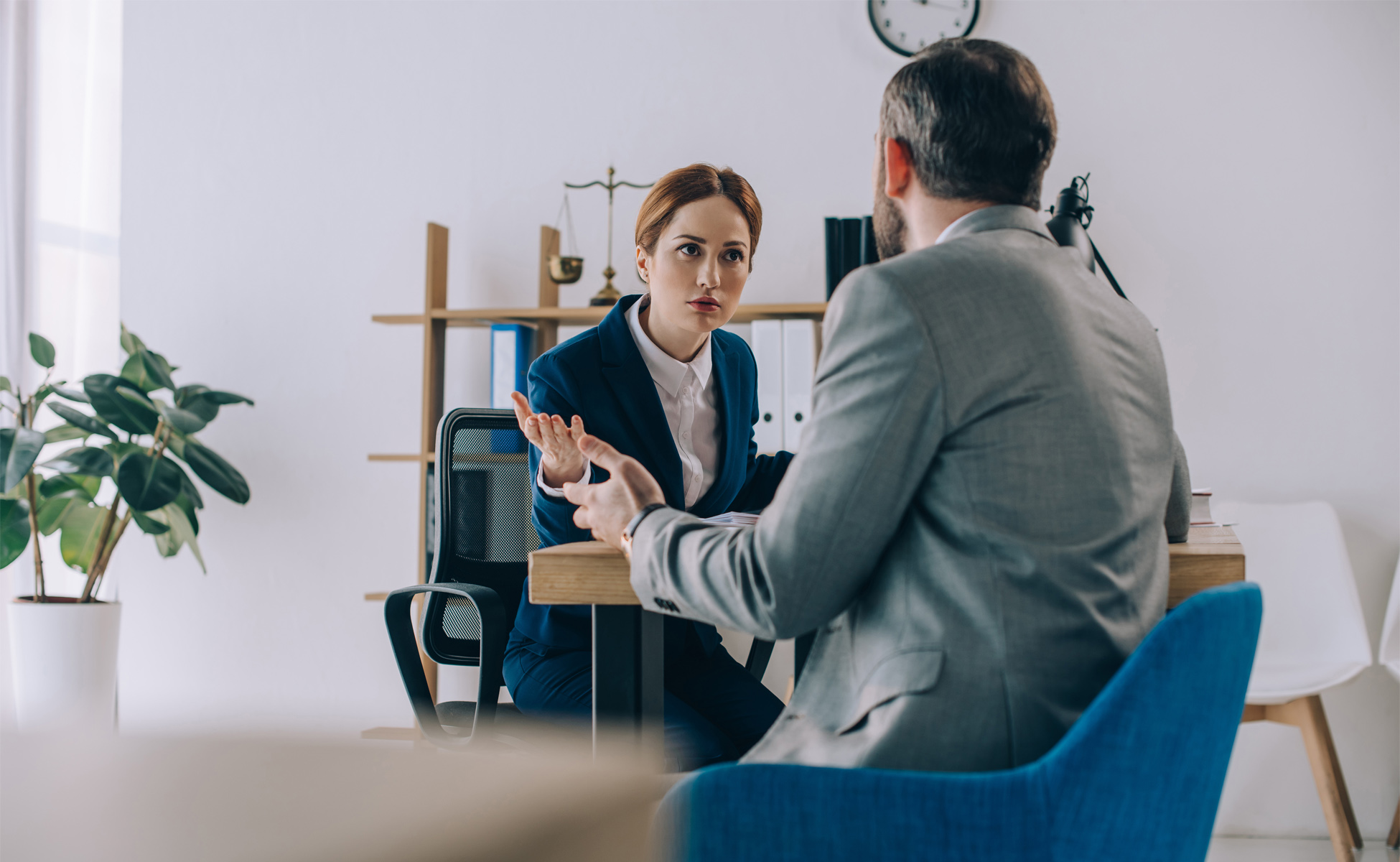 Workplace discussion representing political viewpoints at work