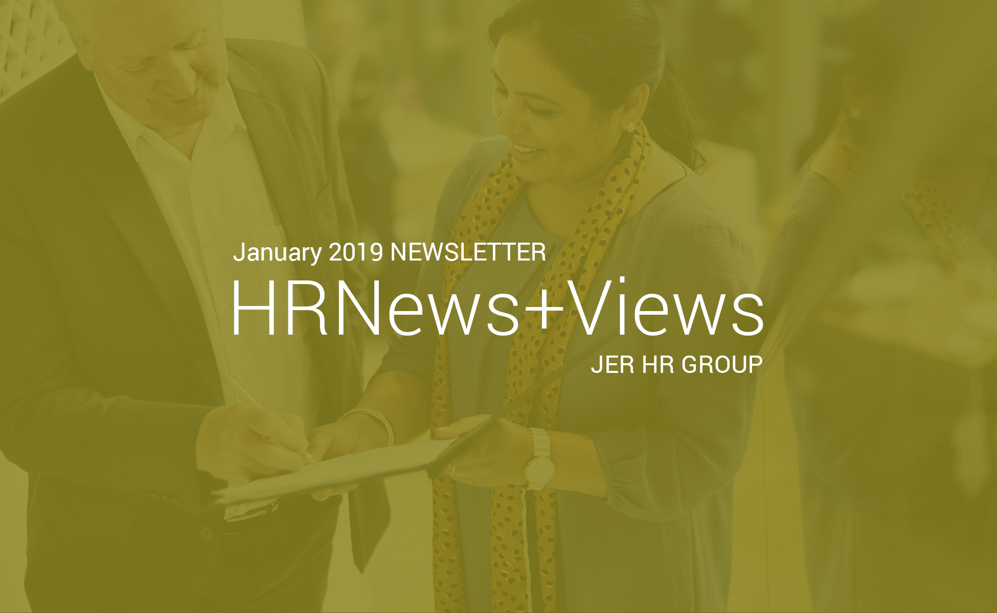 January 2019 employee onboarding newsletter cover