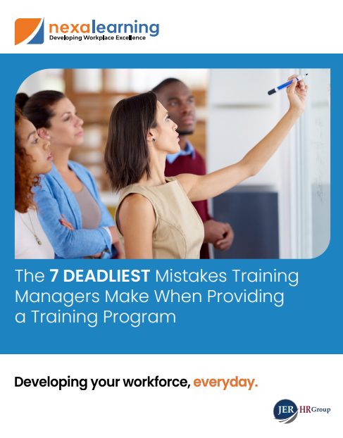 Cover of the seven employee training program mistakes white paper