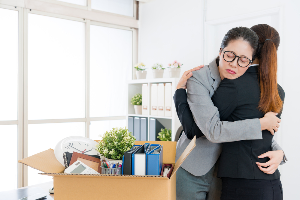Manager responding privately and supportively to an employee who is upset at work