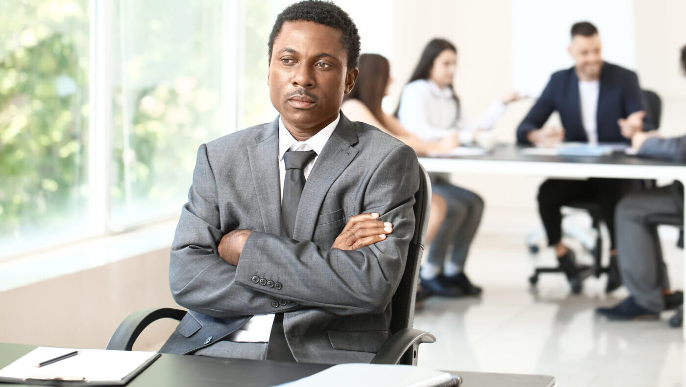 Manager listening to an employee during a private workplace check-in