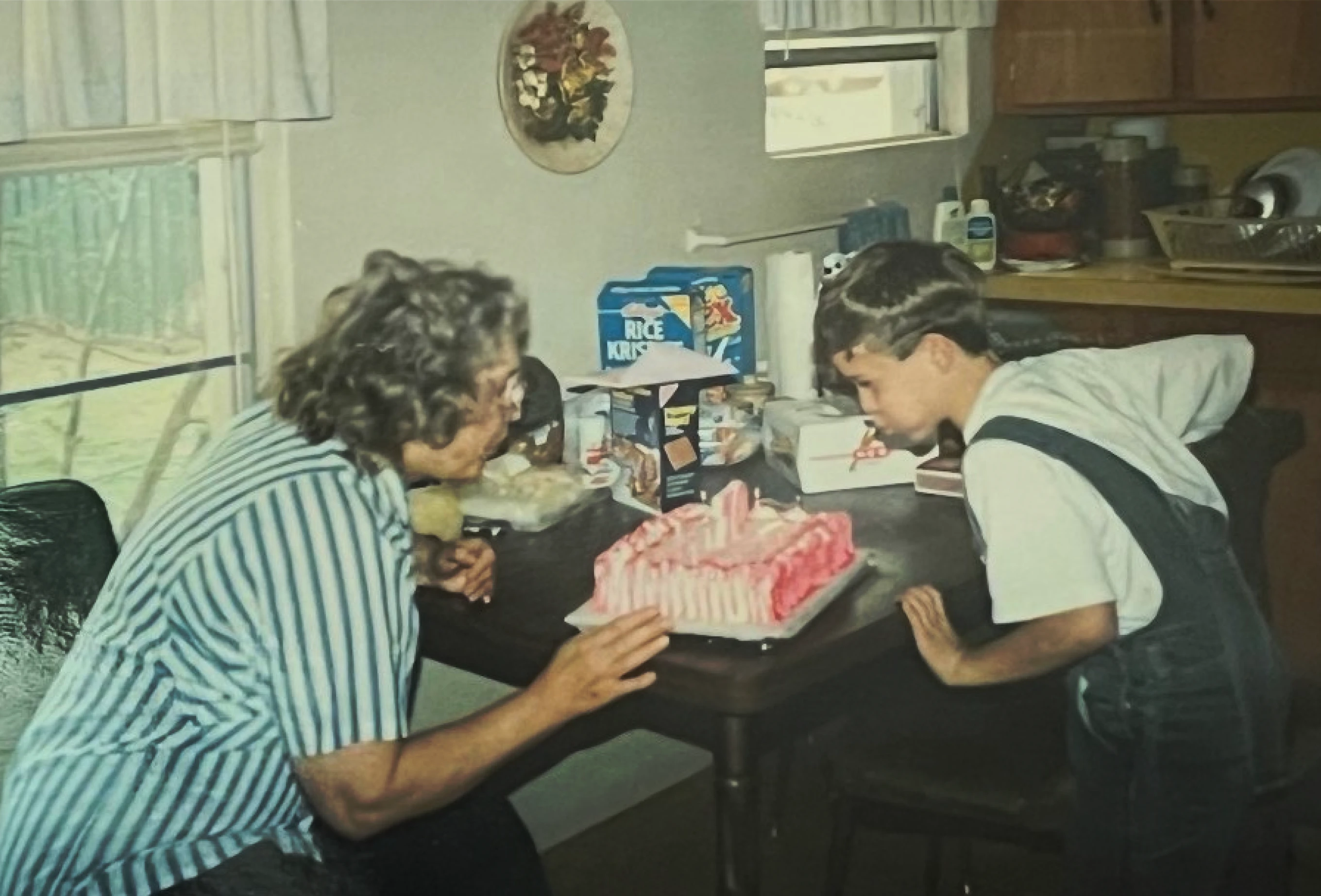 Shawn as a kid celebrating his birthday