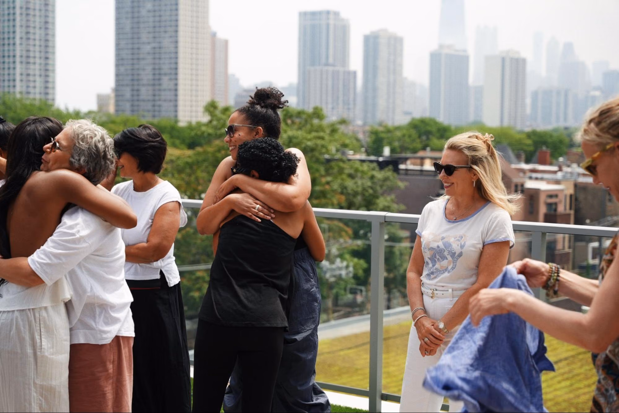 Women gathering for a transformational retreat in Chicago