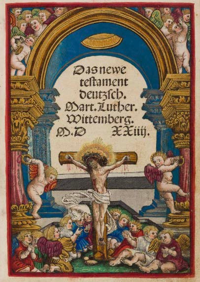 Martin Luther's September Testament, a rare 1524 German New Testament that helped spread the message of salvation by grace through faith.