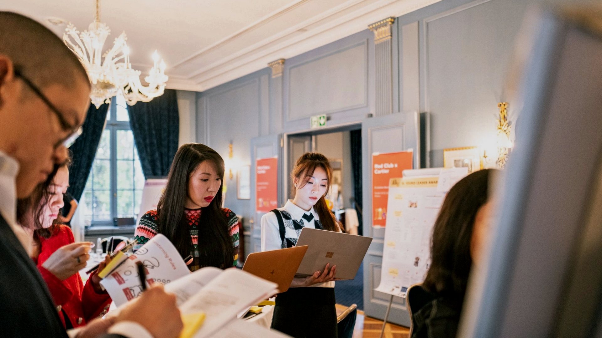 Participants working with High-Impact Tools for Teams during a training