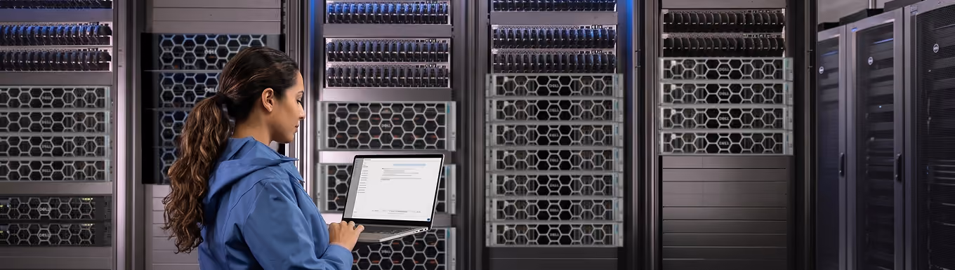 Servidor Dell PowerStore para almacenamiento empresarial en data center