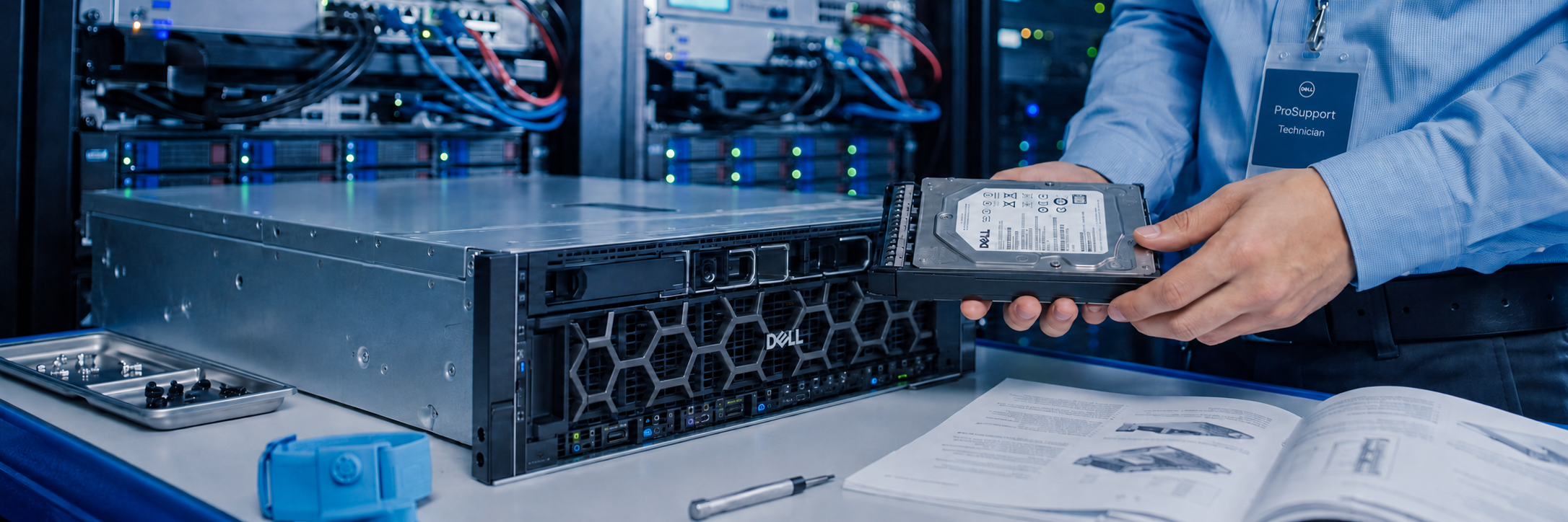 Servidor Dell PowerStore para almacenamiento empresarial en data center