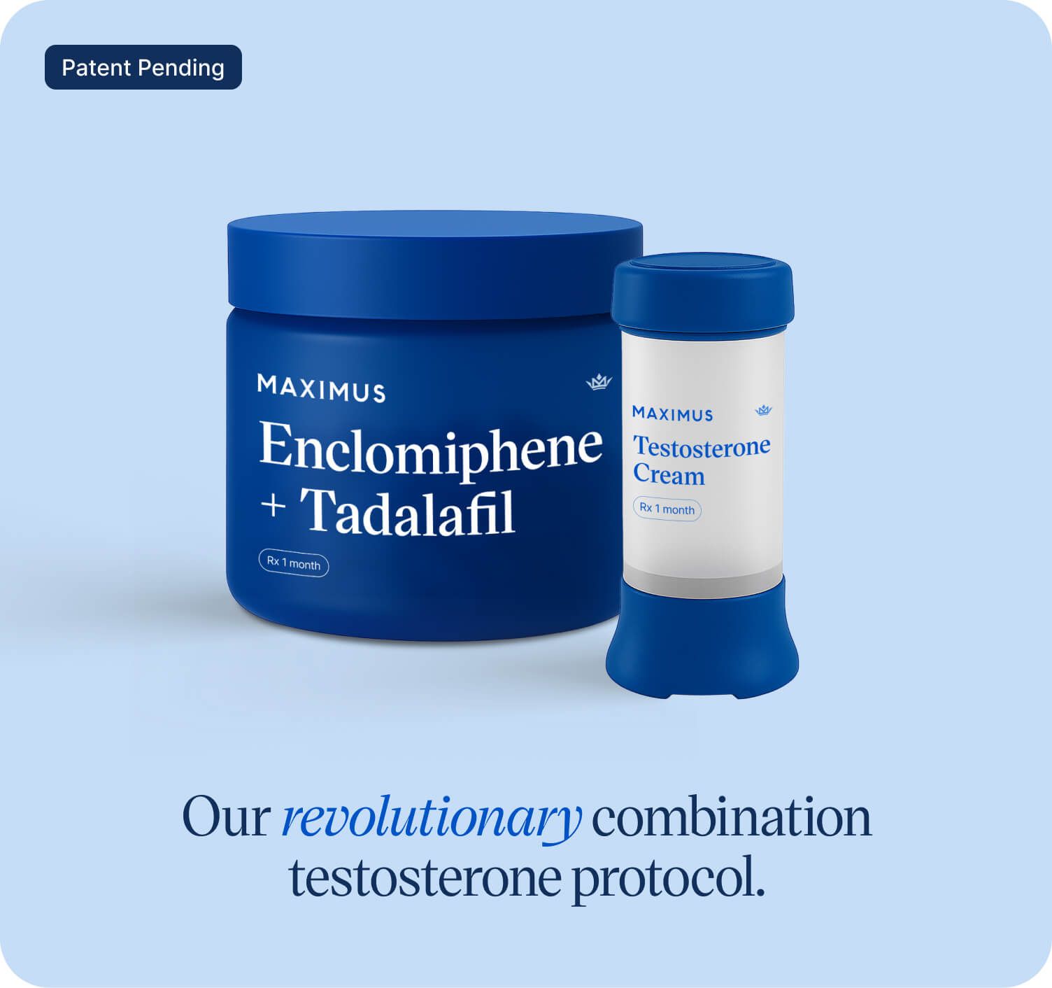 Maximus Enclomiphene + Tadalafil + Testosterone Cream protocol
