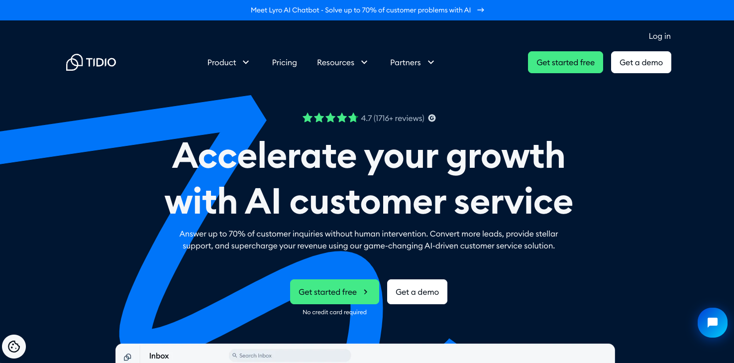 AI marketing tool: Tidio