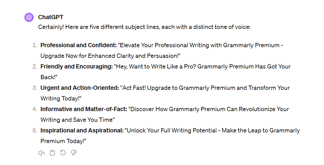 Email engagement strategy examples Chat GPT