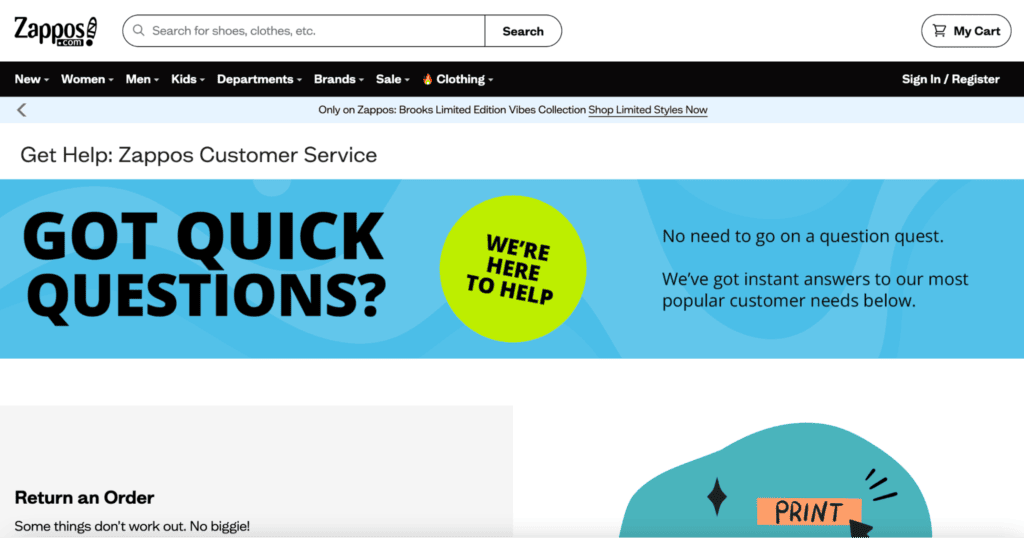 Digital Customer Experience: Zappos Example