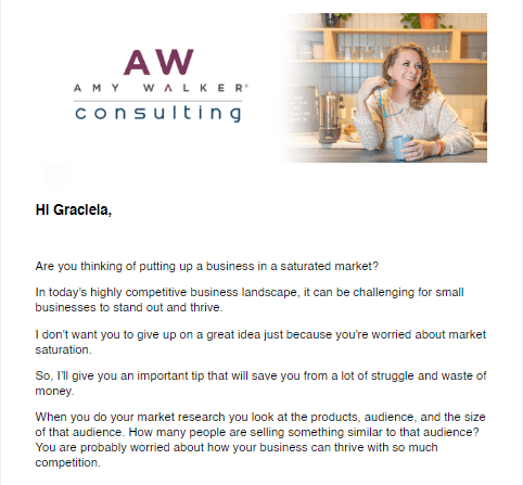 Email segmentation example (Job title)