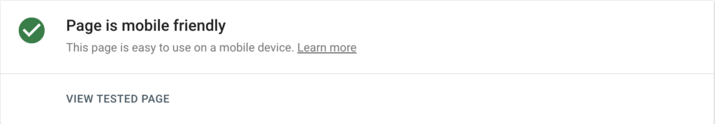 Site Traffic: Mobile-friendly Google tool