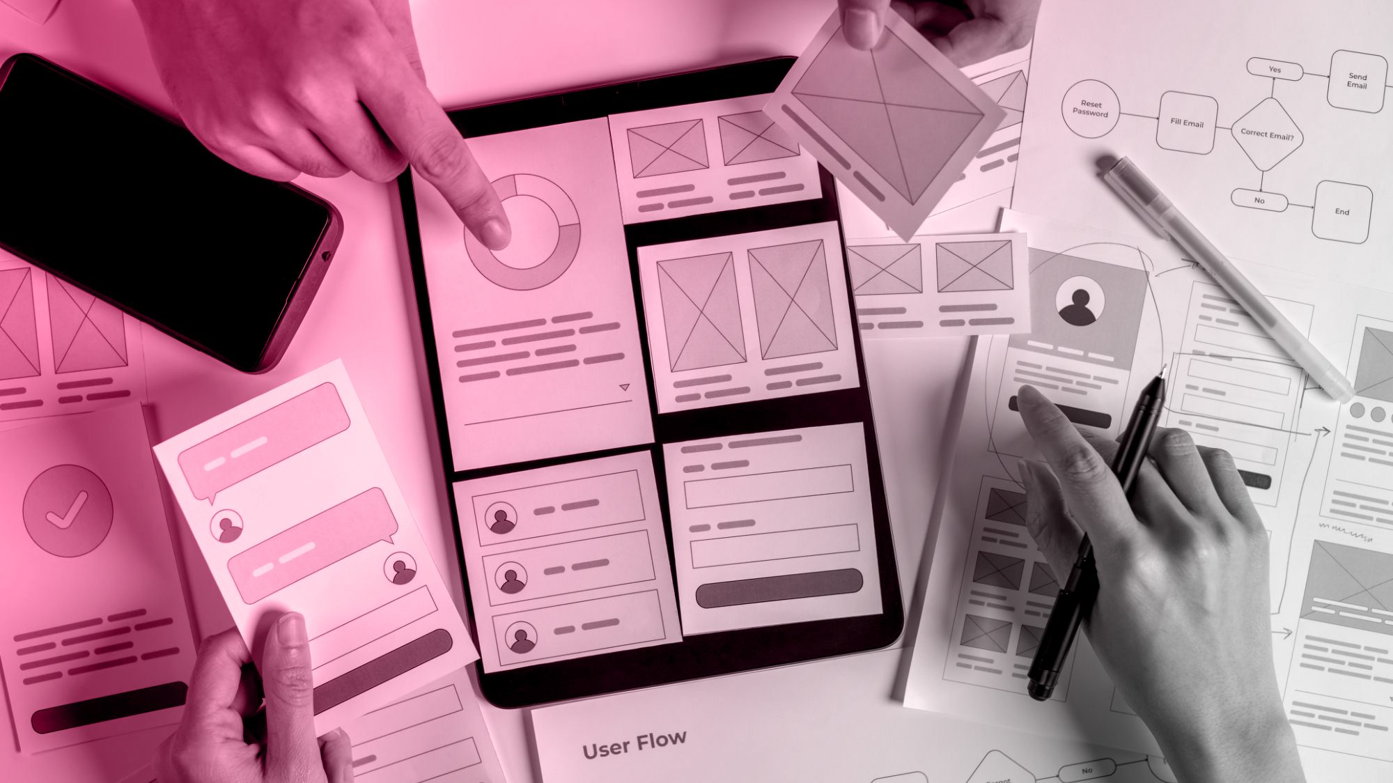 Web design and user experience dashboard