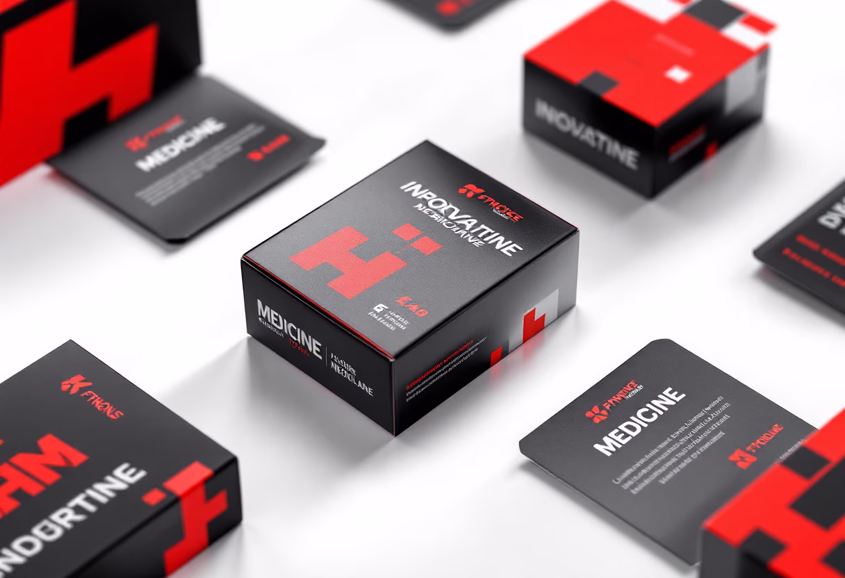 image of medicine boxes for a pharmacy