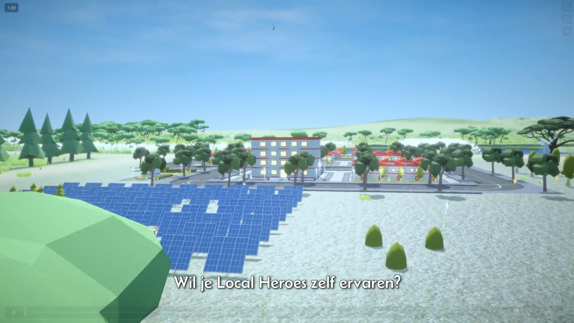 local heroes serious game showing background of game with landscape