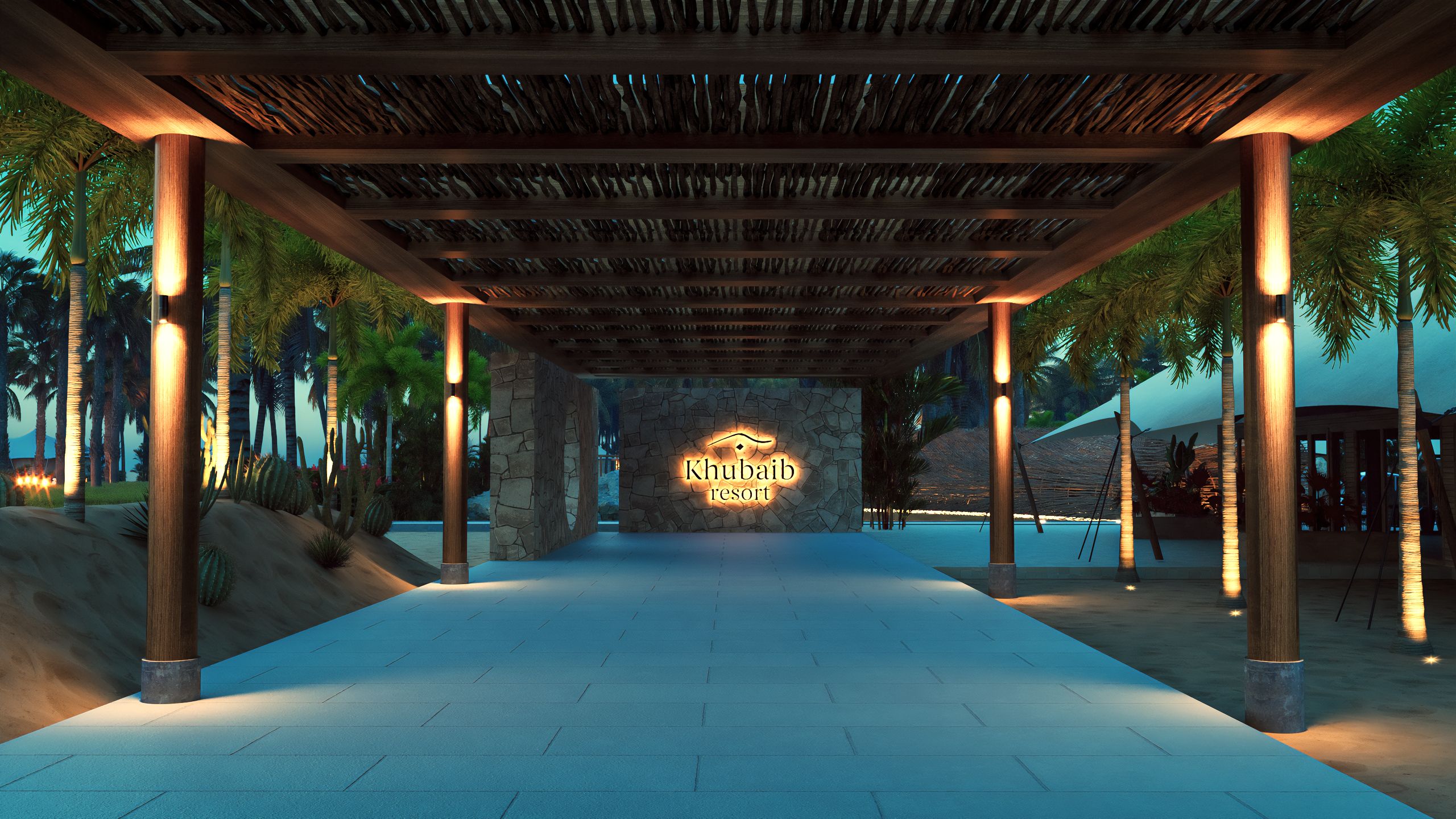 khubaib resort entrance of luxury wellness area