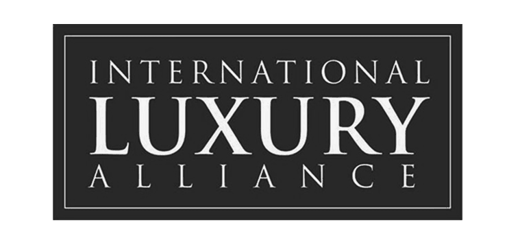 Black rectangular logo with white text reading International Luxury Alliance.