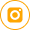 Black square icon with rounded corners enclosing a white zero and an orange border resembling a digital counter.