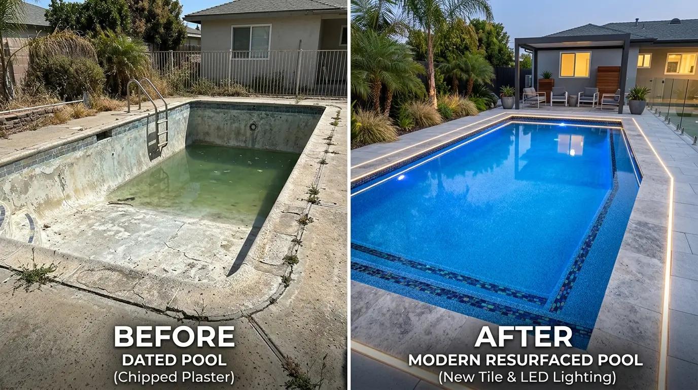 Pool Tile Cleaning