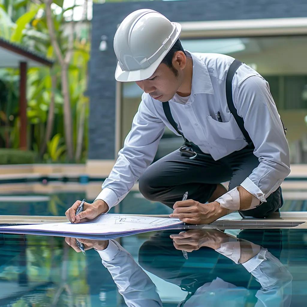 Pool Tile Cleaning