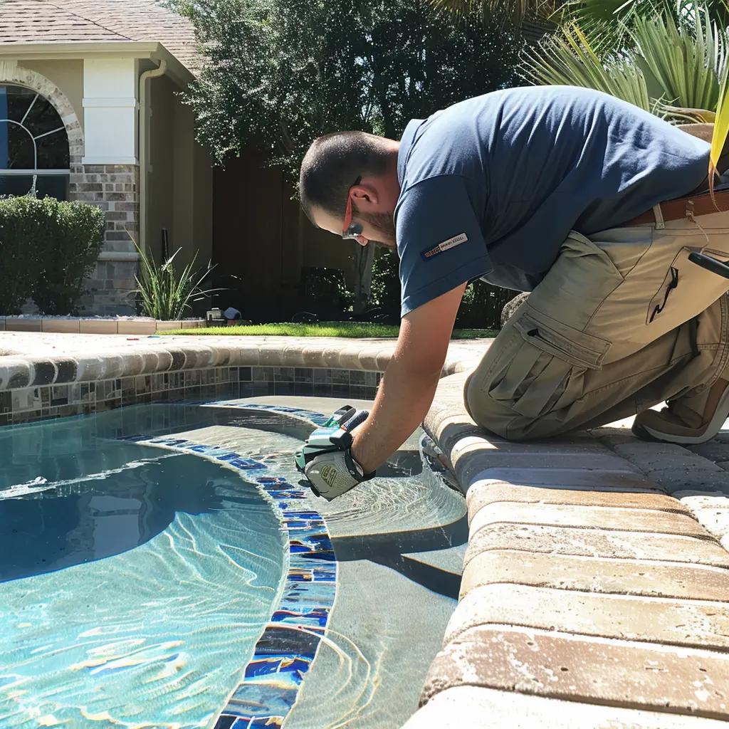 Pool Tile Cleaning