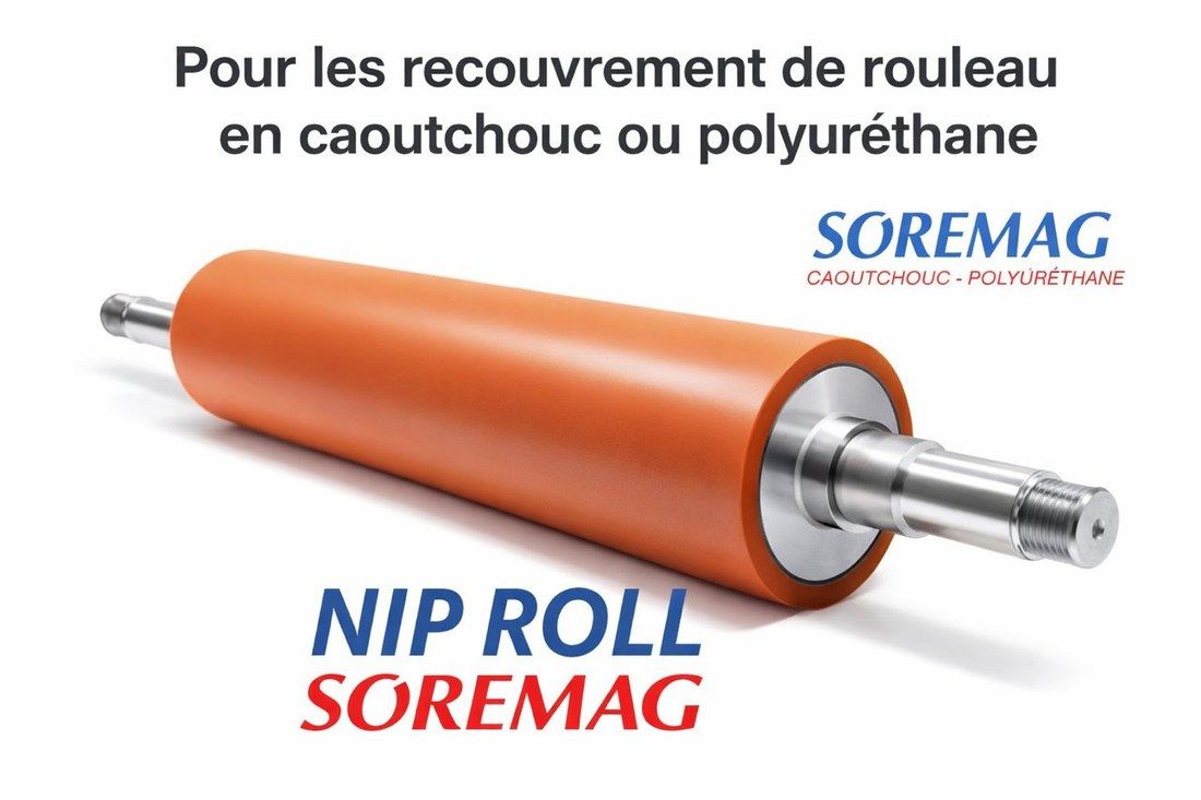 Nip roll Soremag recouvert sur mesure — Montréal, Québec