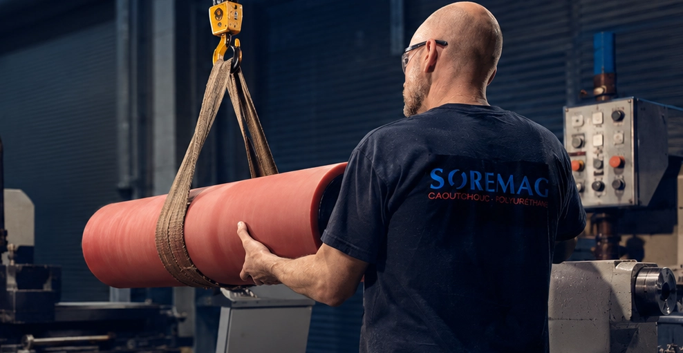 Atelier Soremag — équipe et équipements de recouvrement de rouleaux, Laval (Québec)