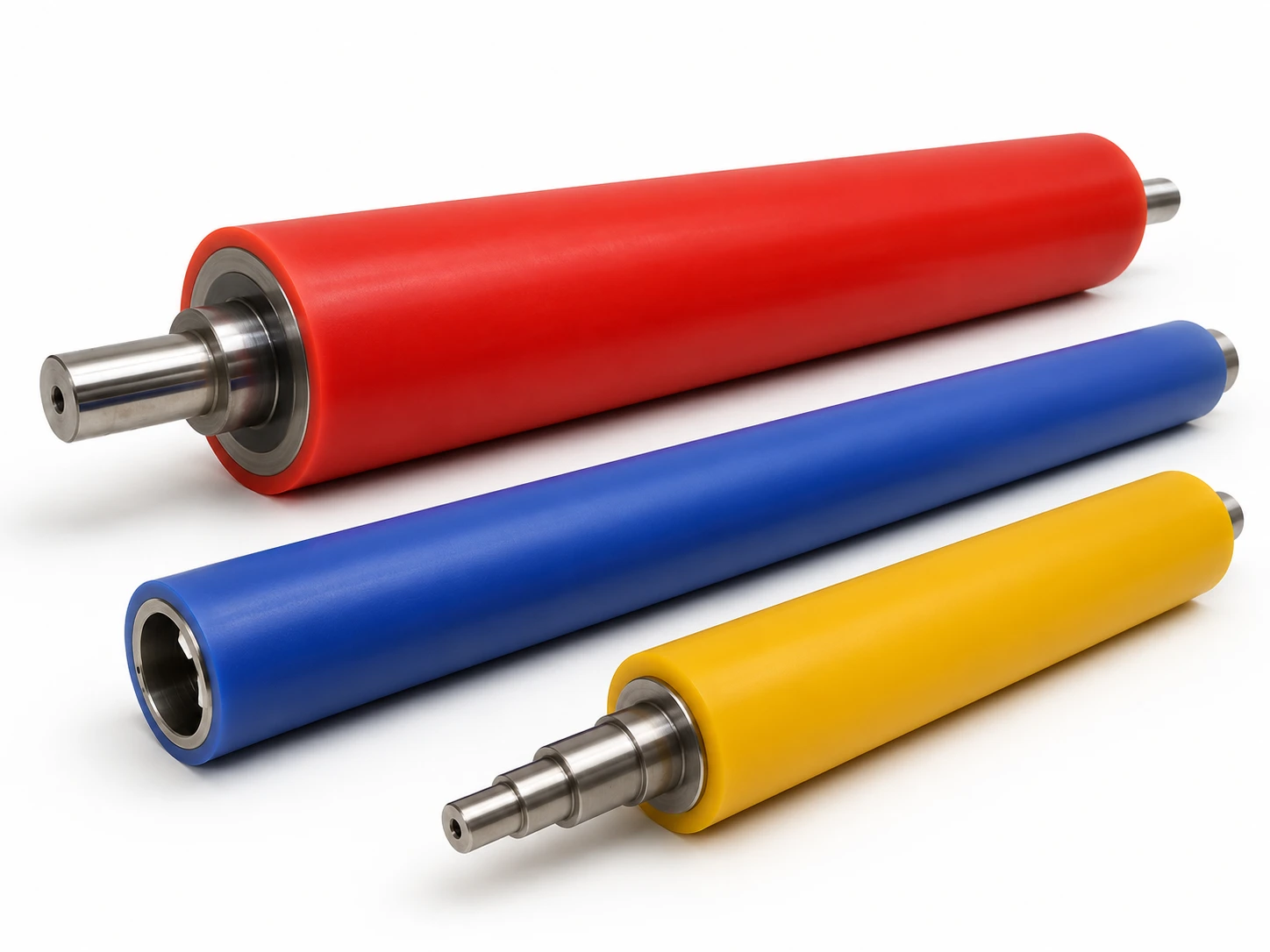Trois rouleaux en polyuréthane