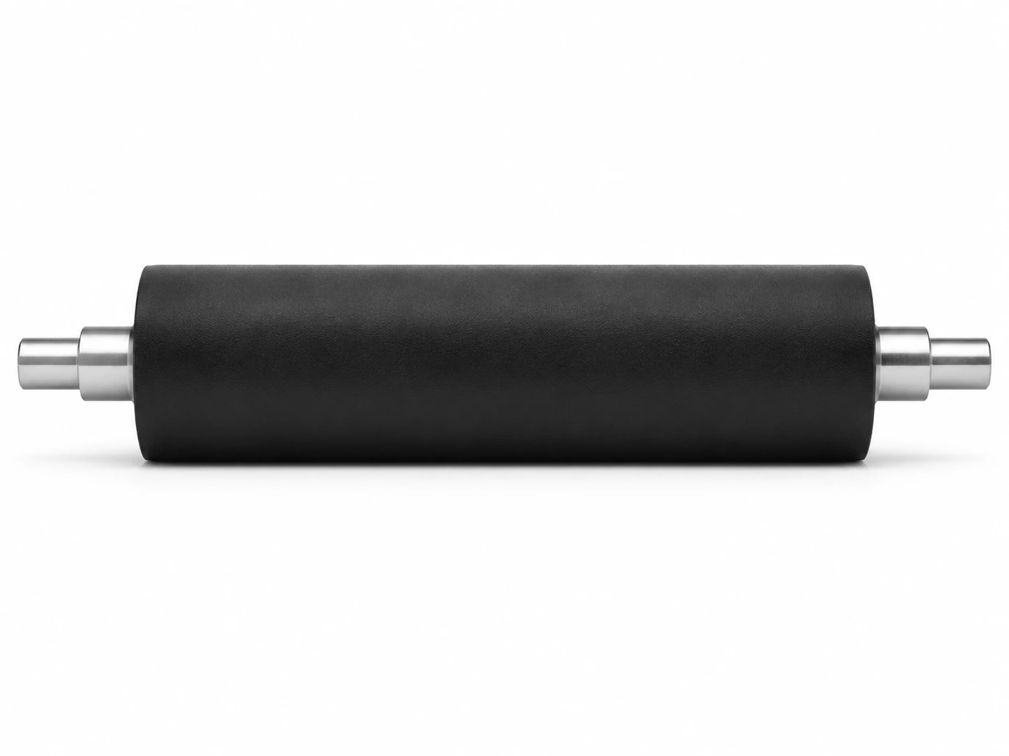 Rouleau industriel recouvert de caoutchouc à profil cylindrique droit — straight covered roller