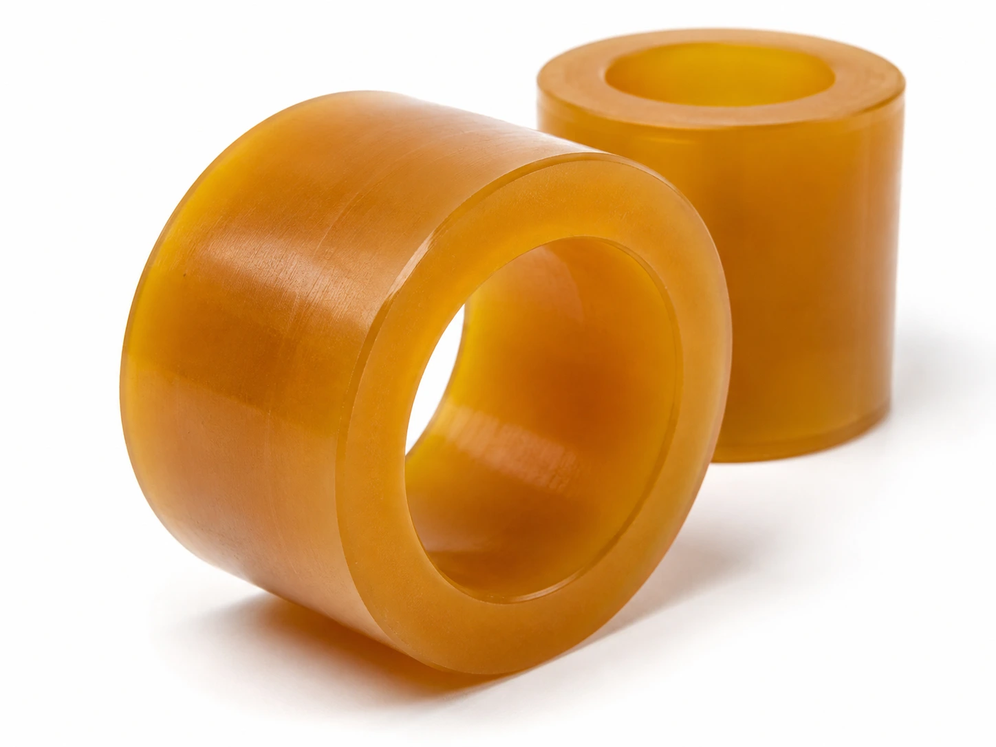 Bague cylindrique en polyuréthane coulé à chaud, offerte de 10 Shore A à 85 Shore D selon la charge — fabricant Soremag