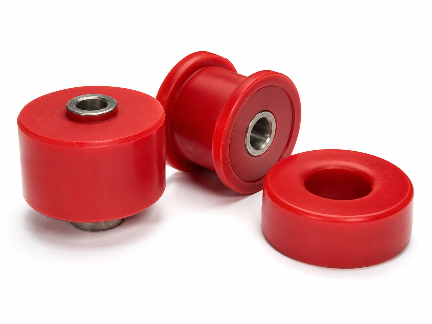 Isolateur de vibration en polyuréthane coulé, duretés souples de 10 à 60 Shore A pour absorber l'hystérésis et les chocs