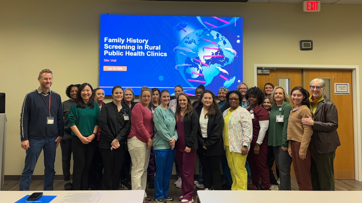 Group photo of Precision Public Health Team during site visit in Albany GA