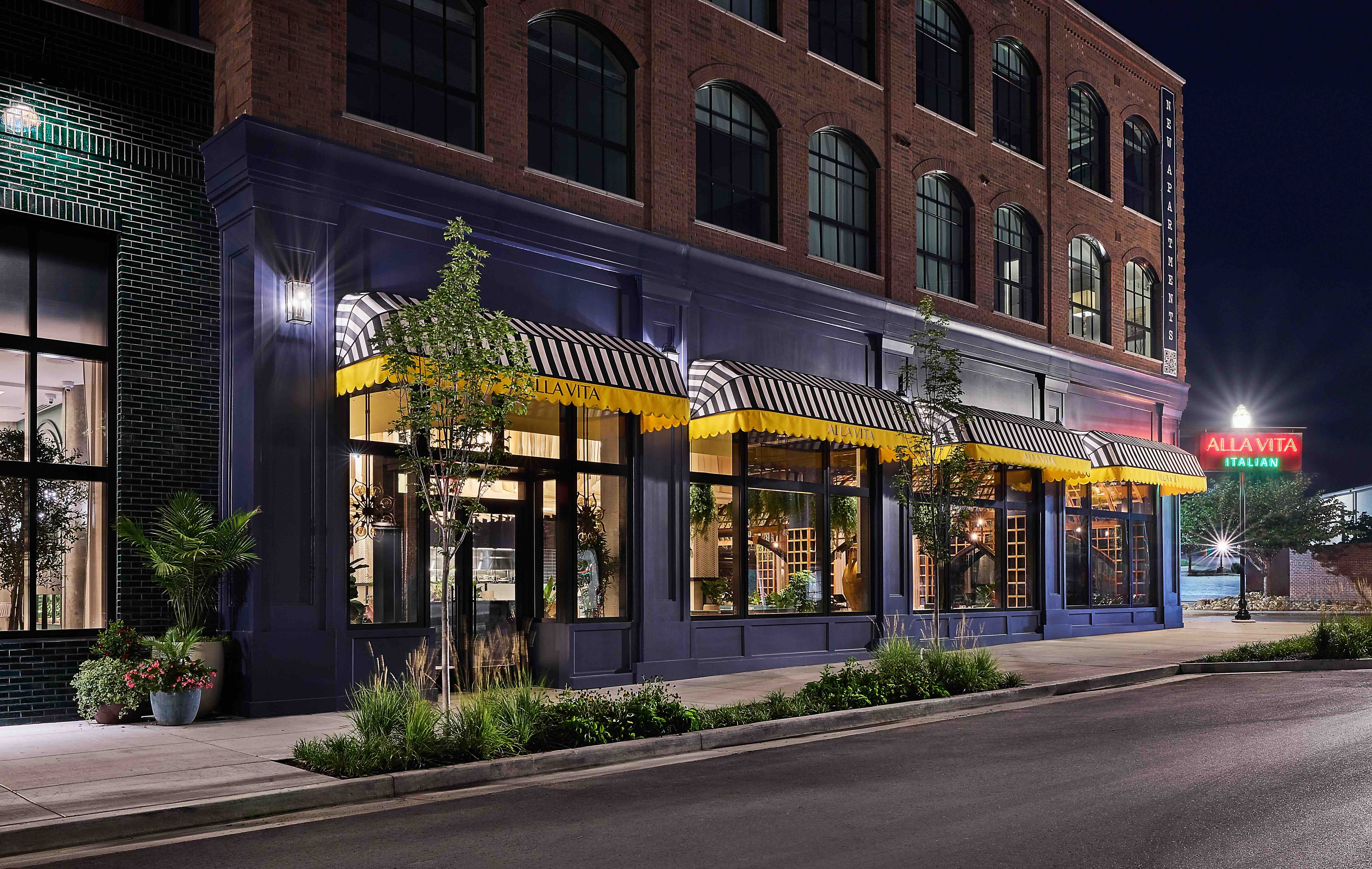 Restaurant exterior and entrance