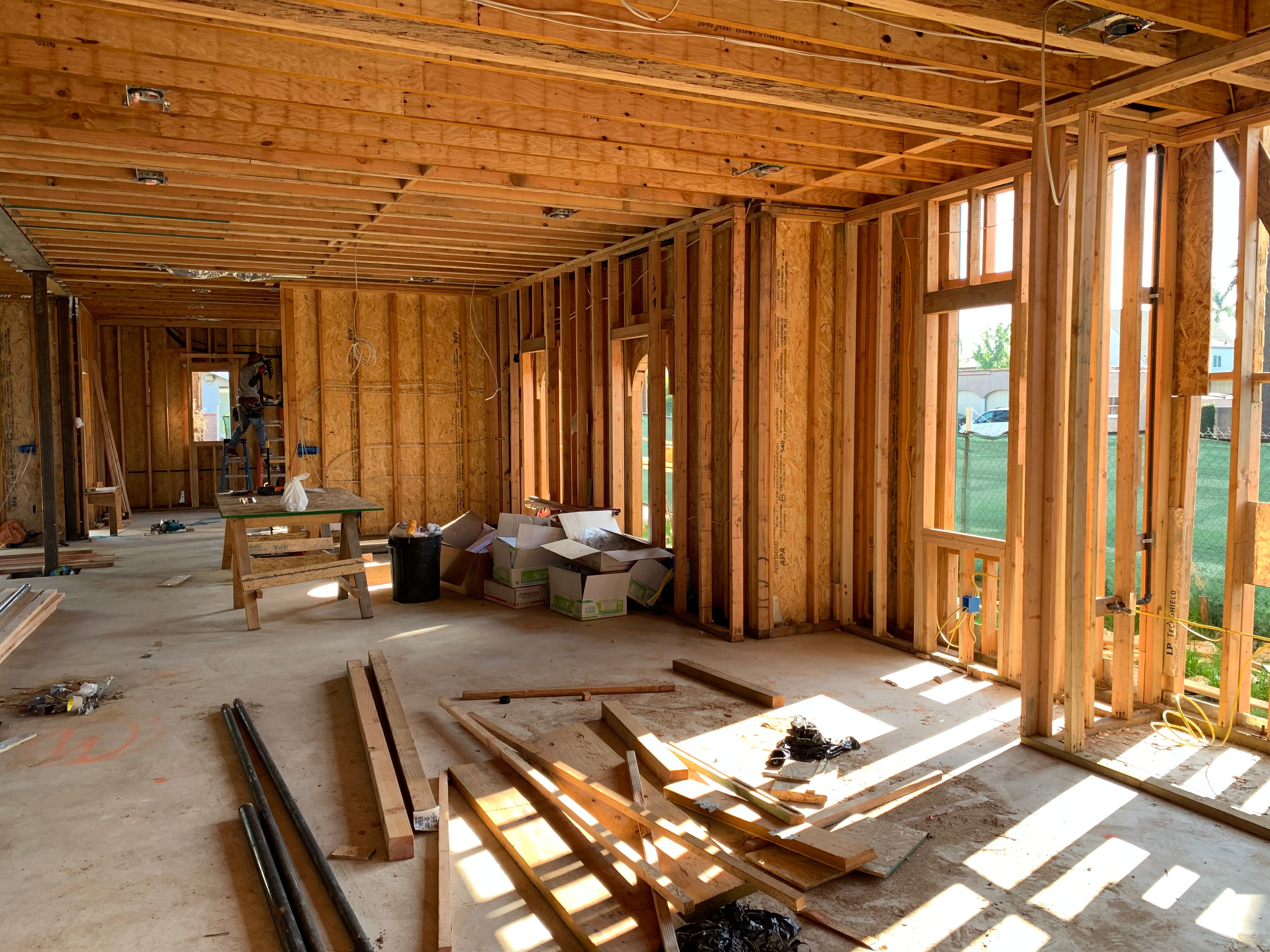 Wood wall framing studs