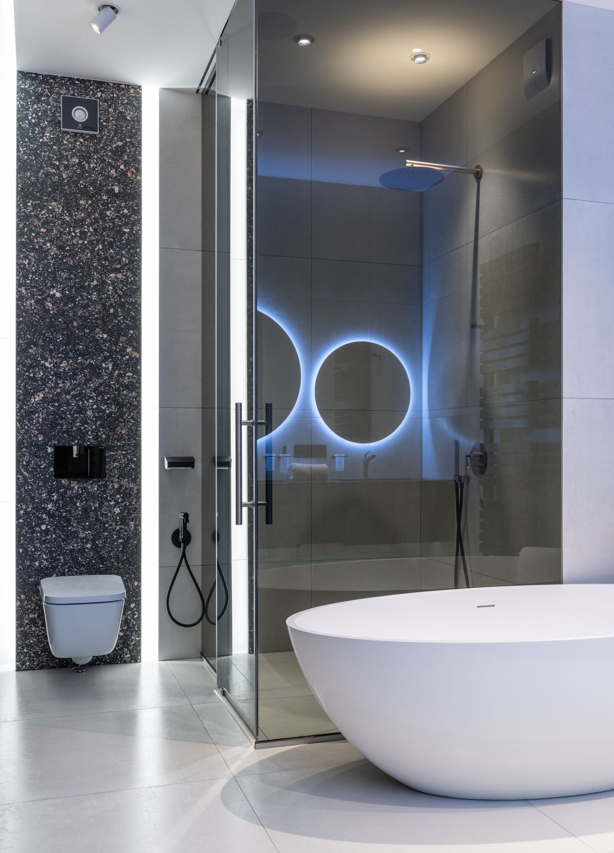 Bright, clean modern bathroom interior
