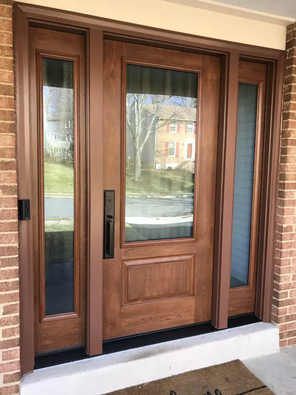 Entry door installation project photo