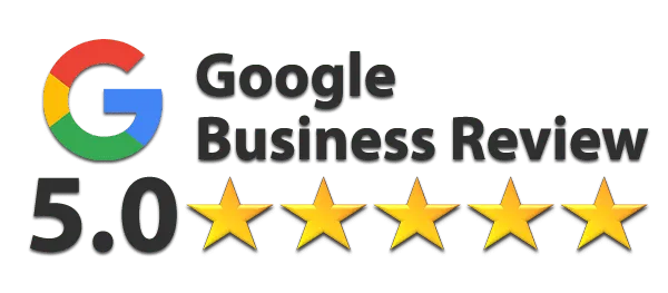 5-star Google reviews badge