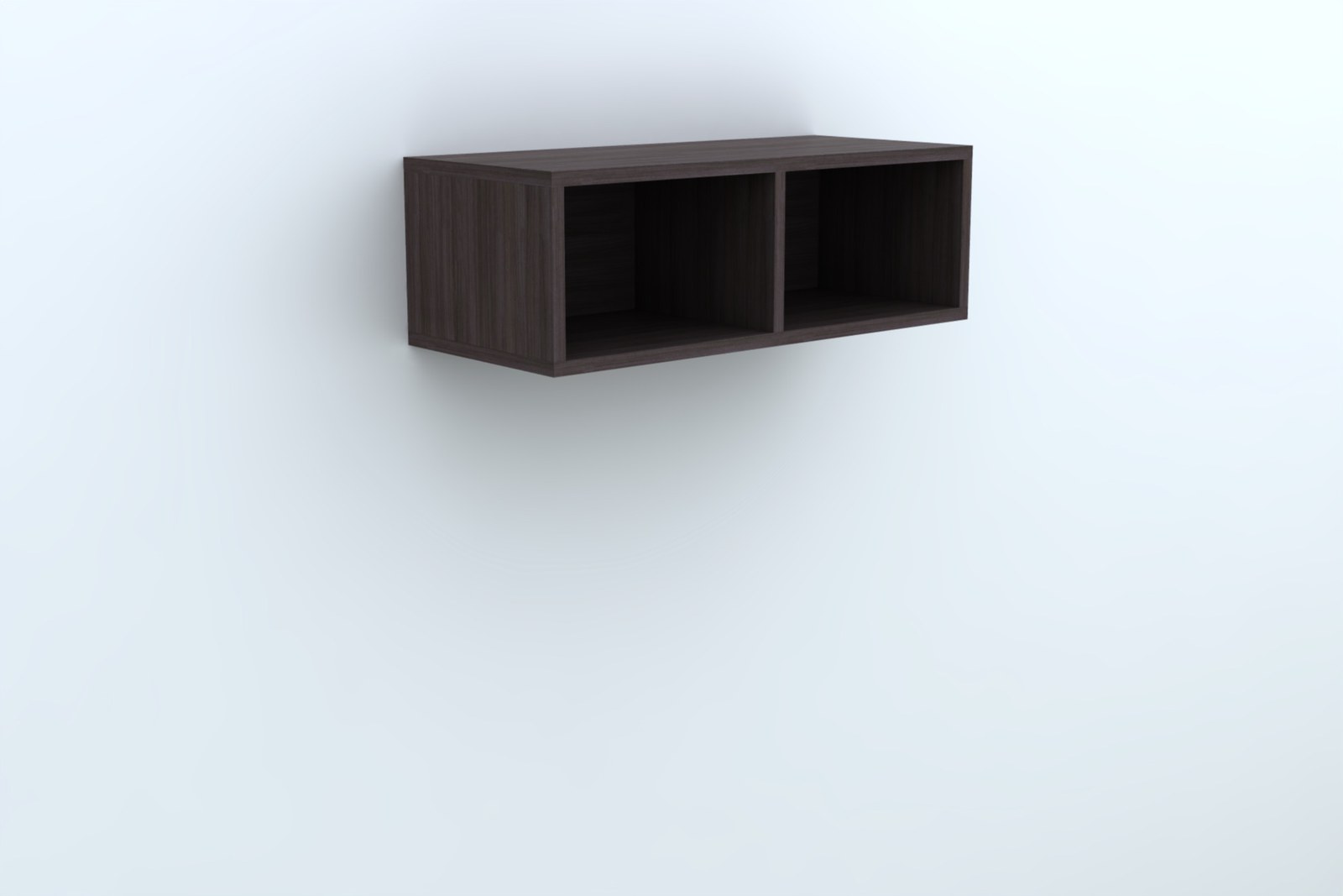 Wallmount Storage Box, Two Openings