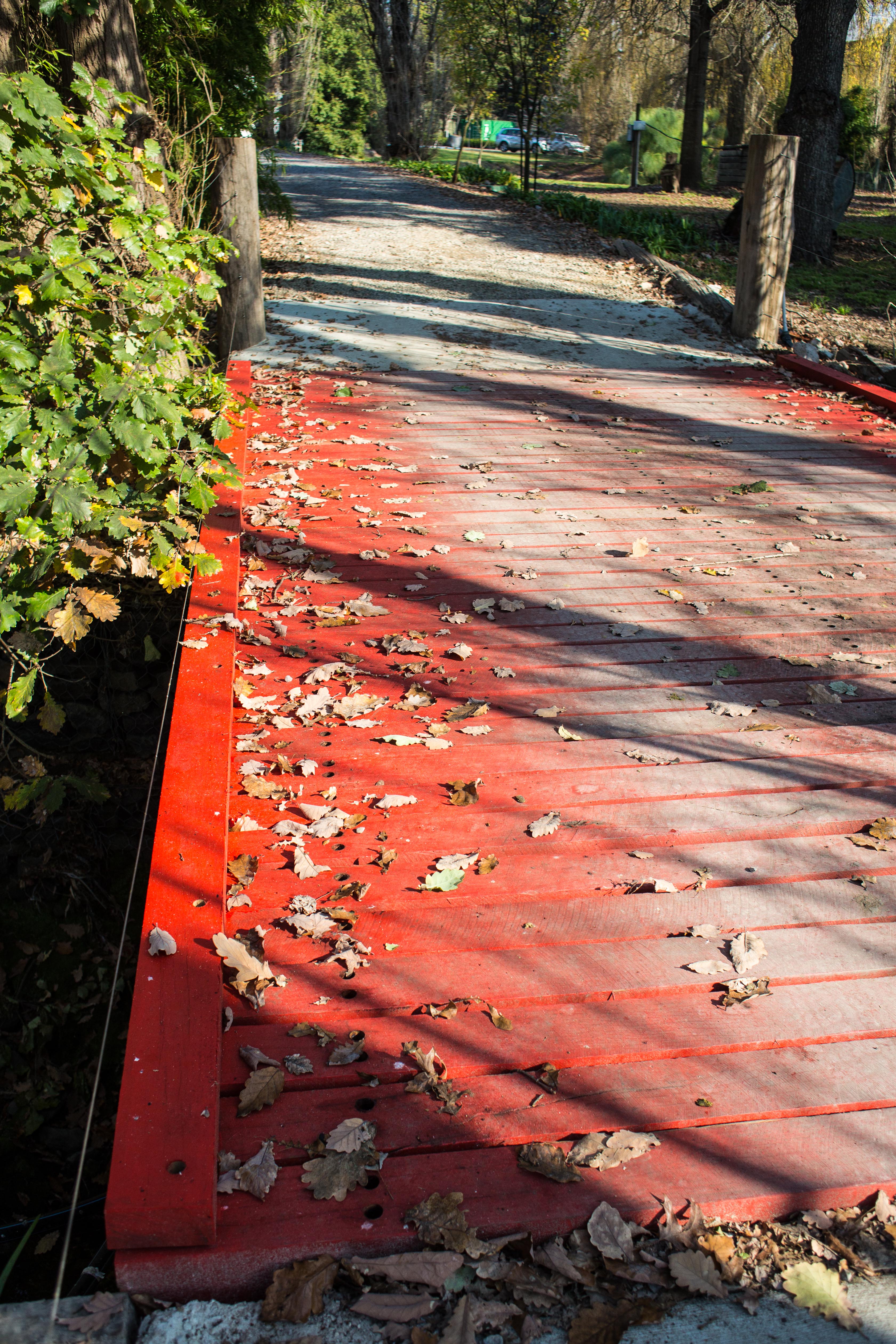 kilby tree farm wooden bridge
