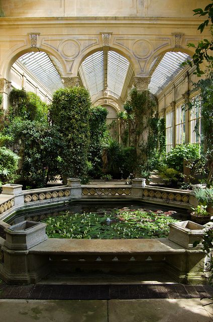 greenhouses with pond