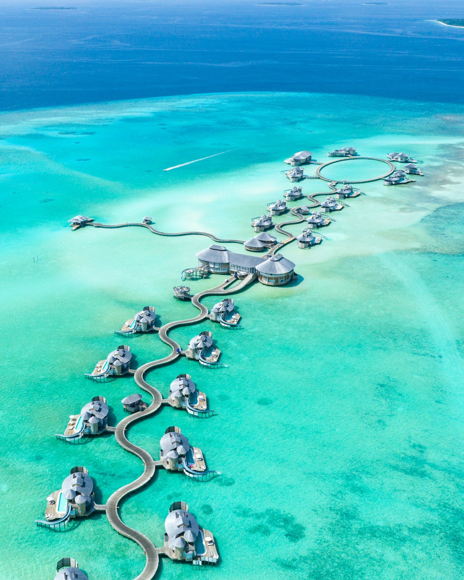 Maldives overwater villas