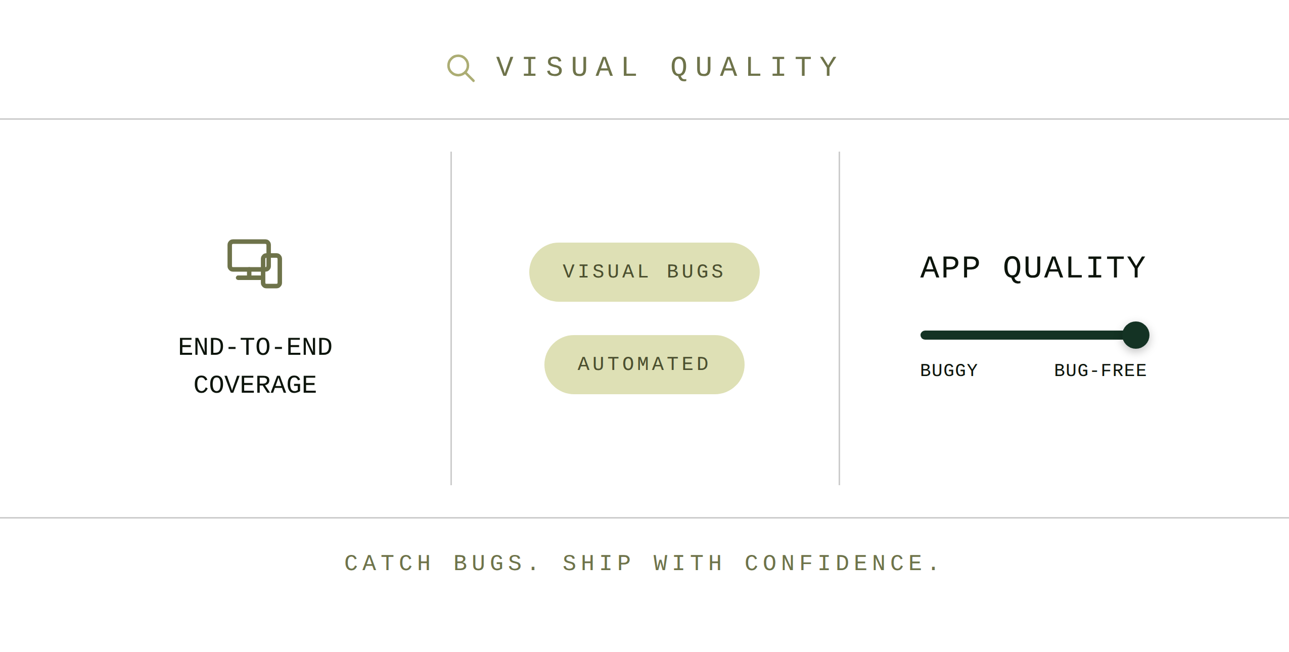 Test visual aspects across different browsers and resolutions